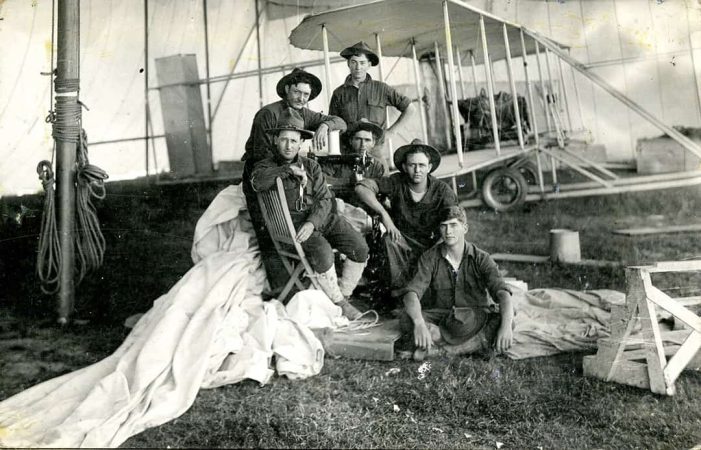 Army Signal Corps Aviation Section training in Texas during World War I