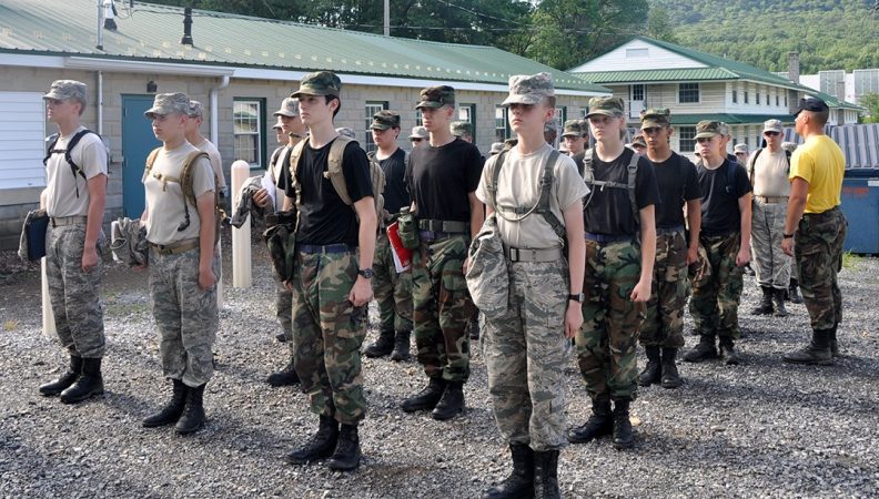 Civil Air Patrol Cadets at a Pennsylvania training camp