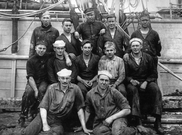 The coaling crew of the Revenue Cutter Bear, 1918