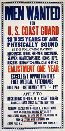 Coast Guard Recruiting poster, 1917