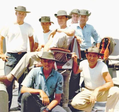 Crew of a U.S. Coast Guard boat in Vietnam, March 1966