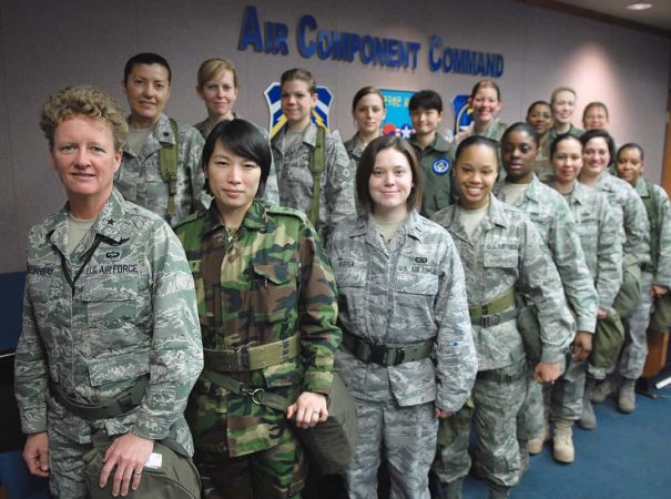 U.S. women pilots during a joint exercise with the South Korean Air Force, 2024