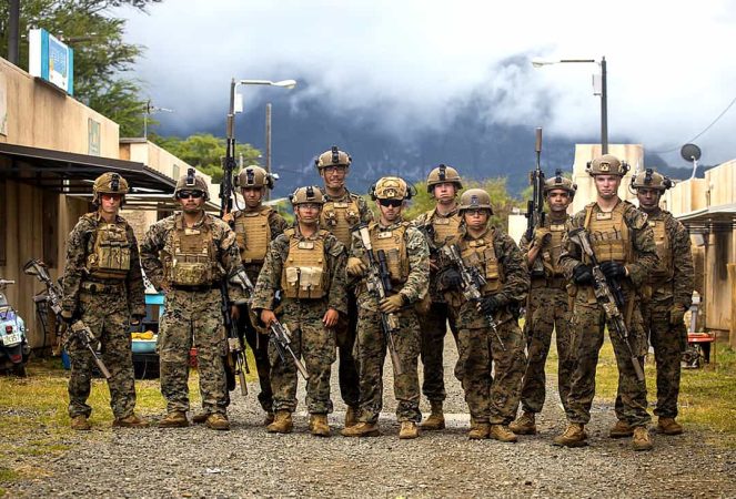 U.S. Marines with 3rd Battalion, 4th Marines, 1st Marine Division during training in Central America, 2022