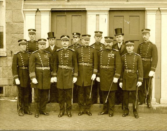 Officers at US Revenue Cutter Service School of Instruction, 1910, Ft. Trumbull, CT