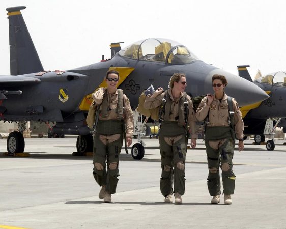 Female F-15 pilots with the 379th Air Expeditionary Wing during Operation Iraqi Freedom, 2003