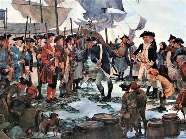 The First Recruits, December 1775, by Col. Charles Waterhouse, USMCR